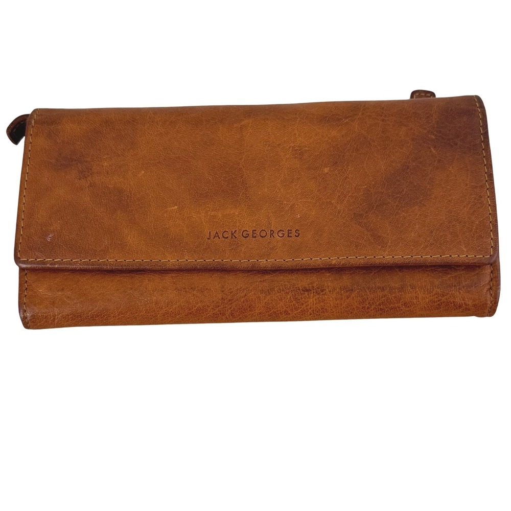 Jack Georges‎ Leather Clutch Wallet